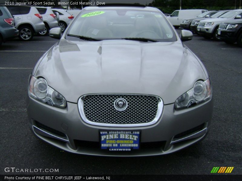 Winter Gold Metallic / Dove 2010 Jaguar XF Sport Sedan