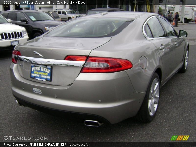 Winter Gold Metallic / Dove 2010 Jaguar XF Sport Sedan