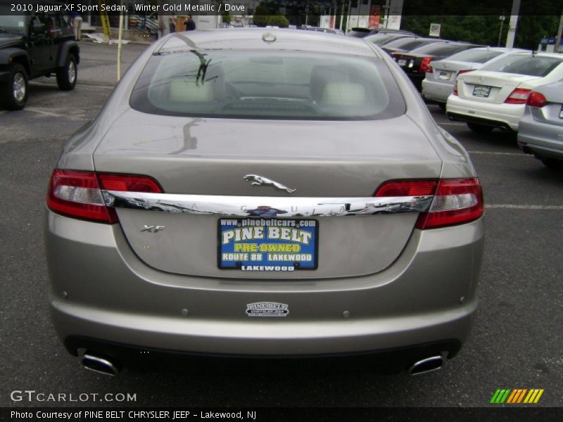 Winter Gold Metallic / Dove 2010 Jaguar XF Sport Sedan