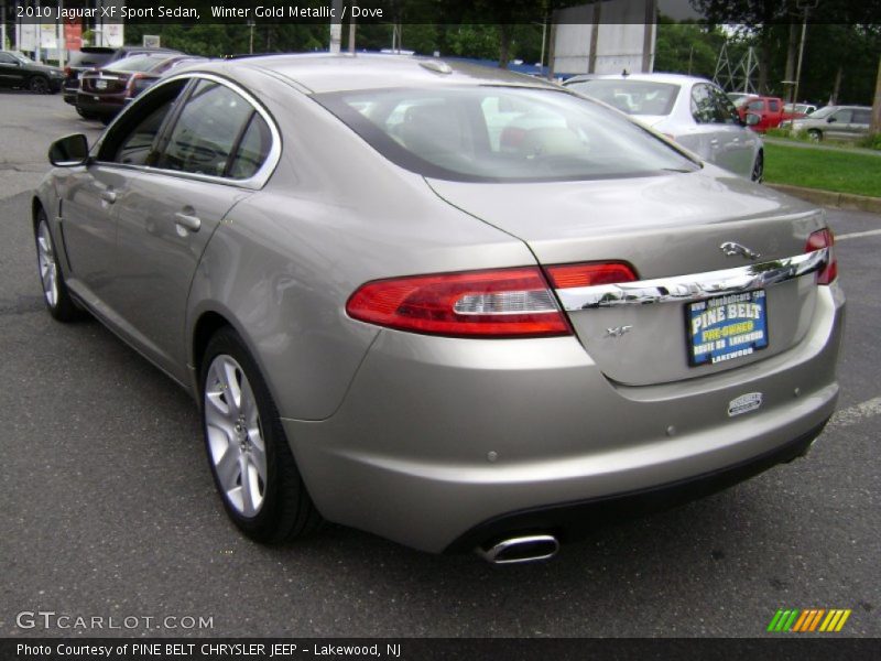 Winter Gold Metallic / Dove 2010 Jaguar XF Sport Sedan