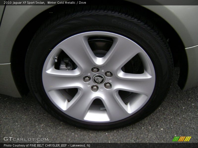 Winter Gold Metallic / Dove 2010 Jaguar XF Sport Sedan