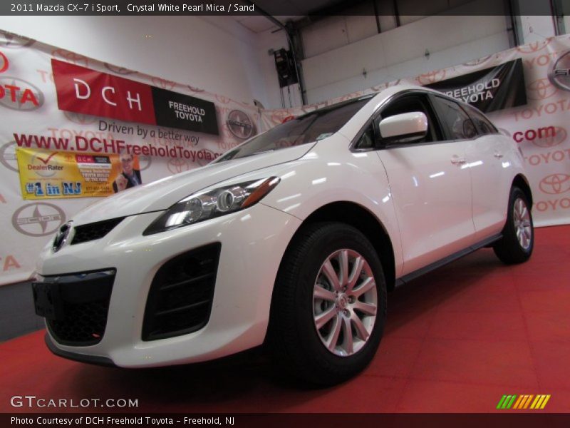 Crystal White Pearl Mica / Sand 2011 Mazda CX-7 i Sport