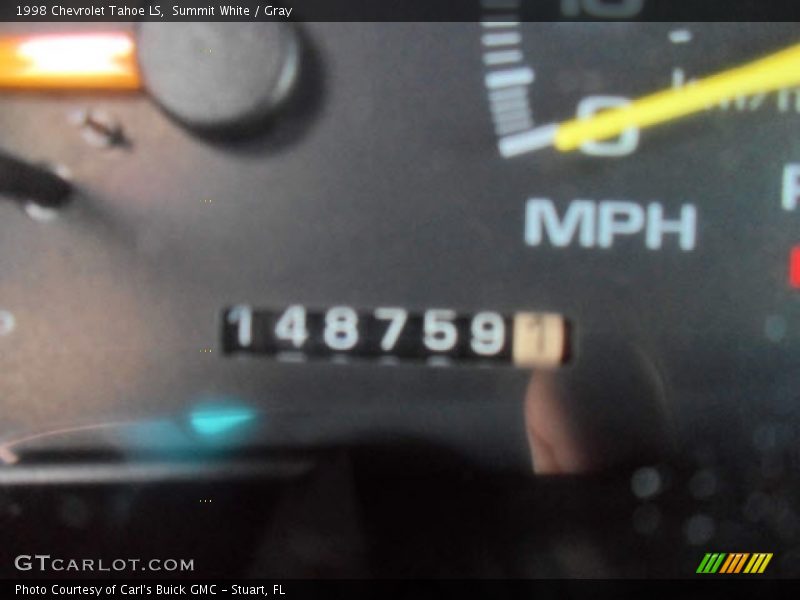 Summit White / Gray 1998 Chevrolet Tahoe LS