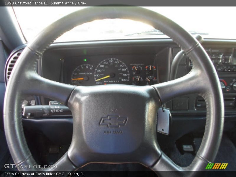 Summit White / Gray 1998 Chevrolet Tahoe LS