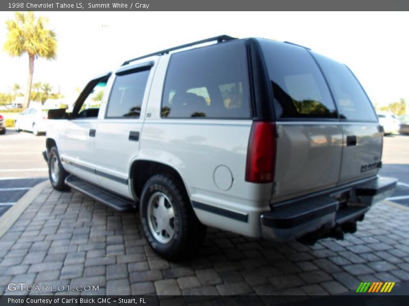Summit White / Gray 1998 Chevrolet Tahoe LS