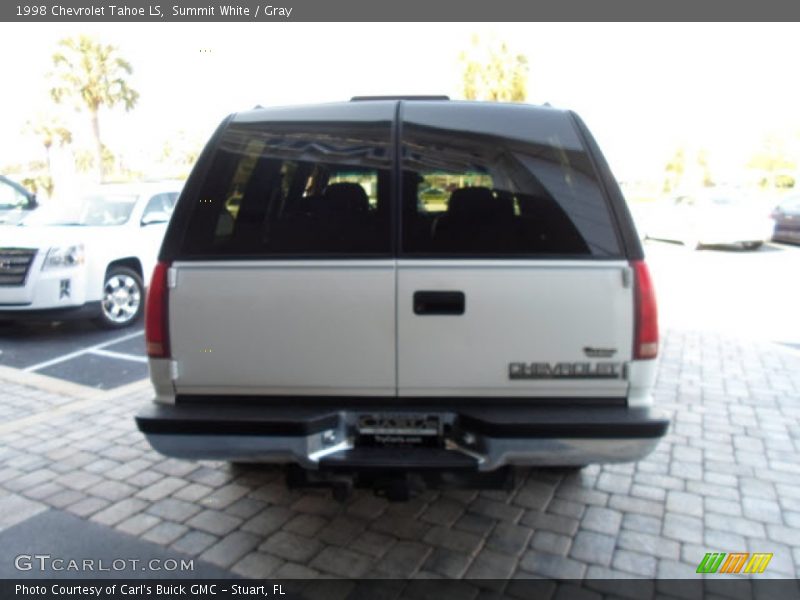 Summit White / Gray 1998 Chevrolet Tahoe LS