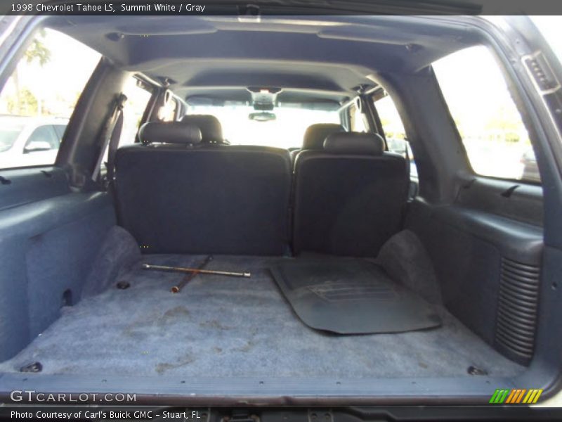Summit White / Gray 1998 Chevrolet Tahoe LS