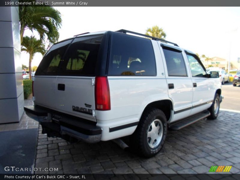Summit White / Gray 1998 Chevrolet Tahoe LS