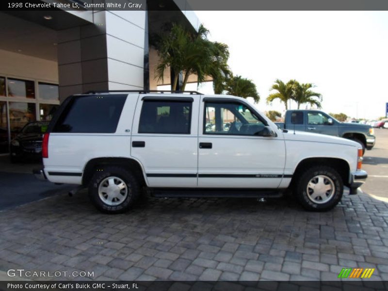 Summit White / Gray 1998 Chevrolet Tahoe LS