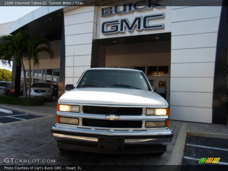 Summit White / Gray 1998 Chevrolet Tahoe LS