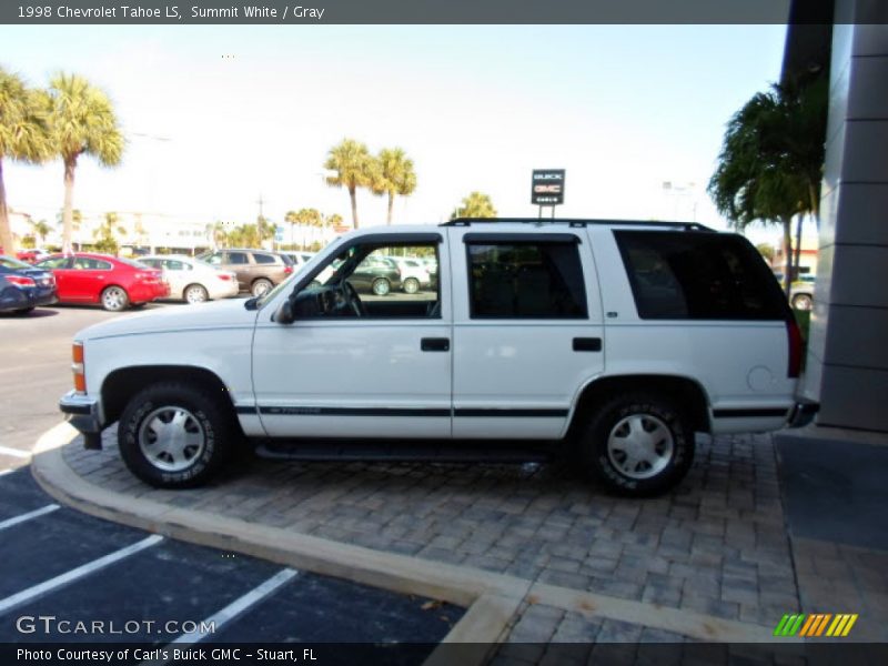 Summit White / Gray 1998 Chevrolet Tahoe LS