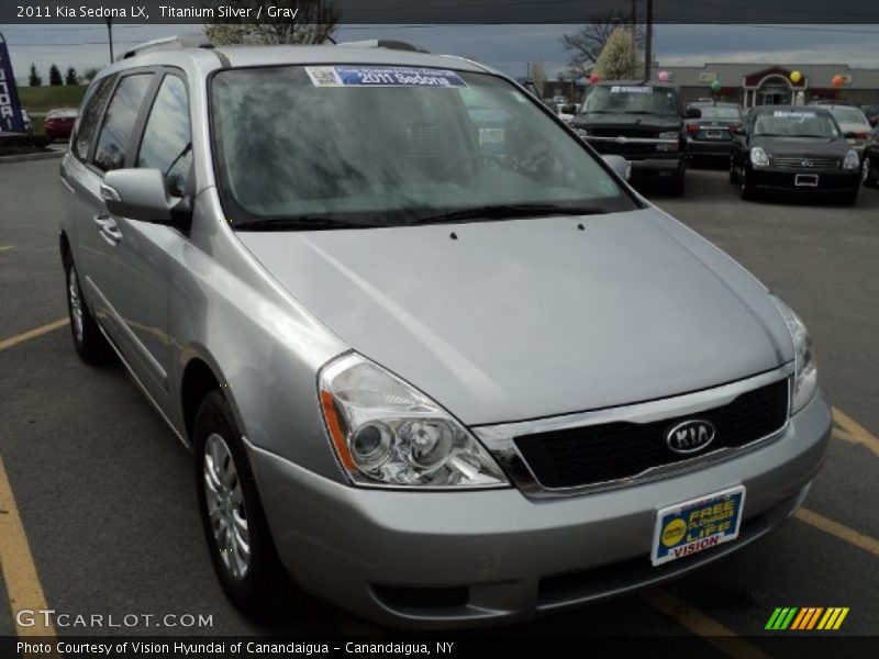 Titanium Silver / Gray 2011 Kia Sedona LX