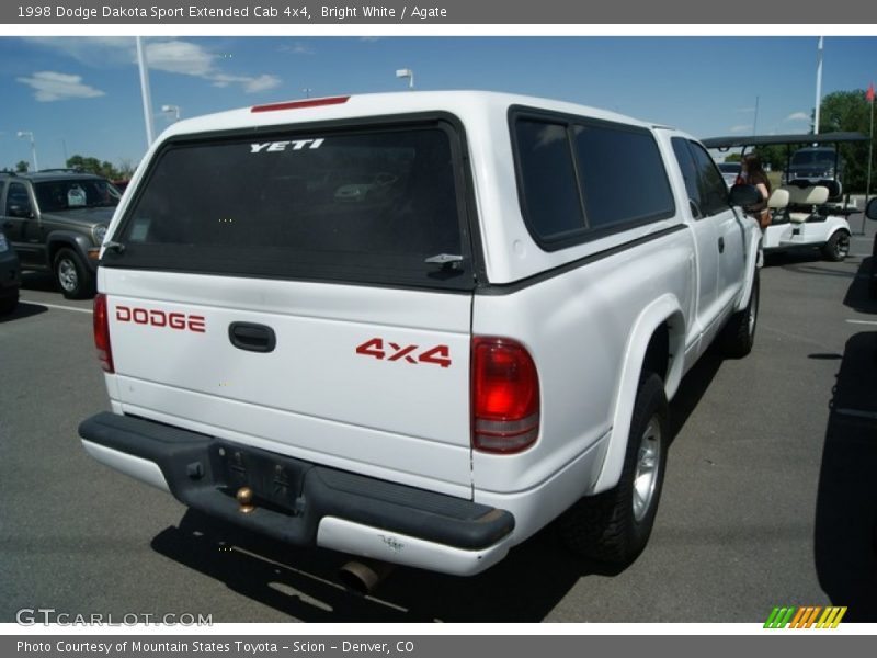 Bright White / Agate 1998 Dodge Dakota Sport Extended Cab 4x4