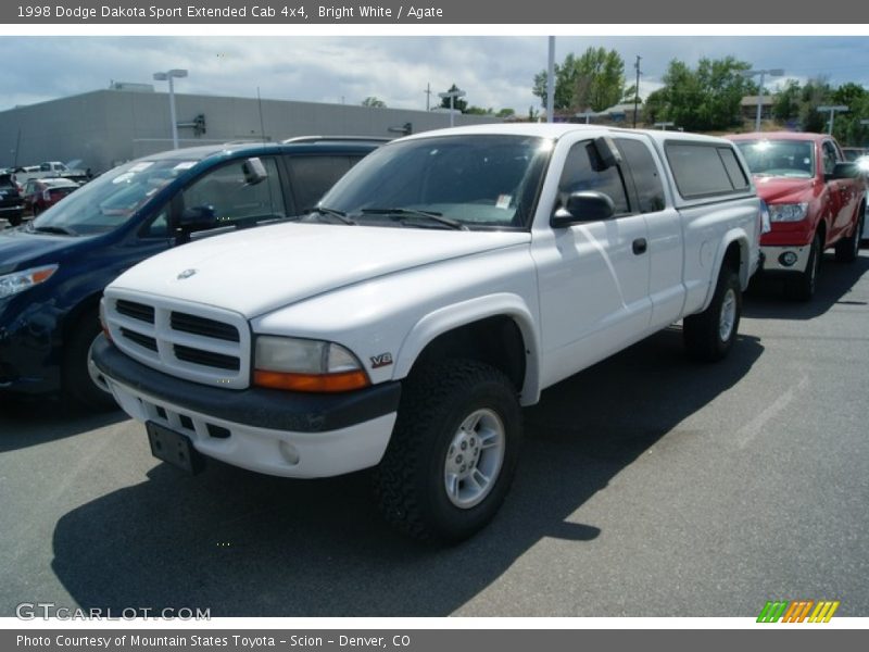 Bright White / Agate 1998 Dodge Dakota Sport Extended Cab 4x4