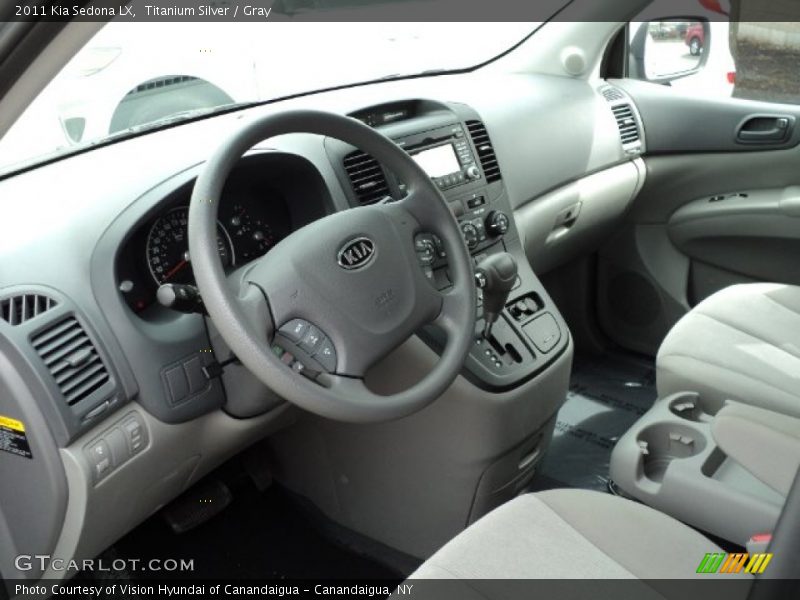 Titanium Silver / Gray 2011 Kia Sedona LX