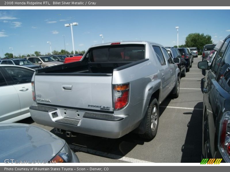 Billet Silver Metallic / Gray 2008 Honda Ridgeline RTL