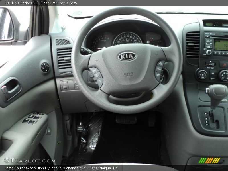 Titanium Silver / Gray 2011 Kia Sedona LX