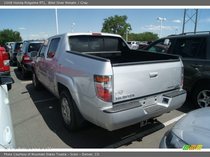 Billet Silver Metallic / Gray 2008 Honda Ridgeline RTL