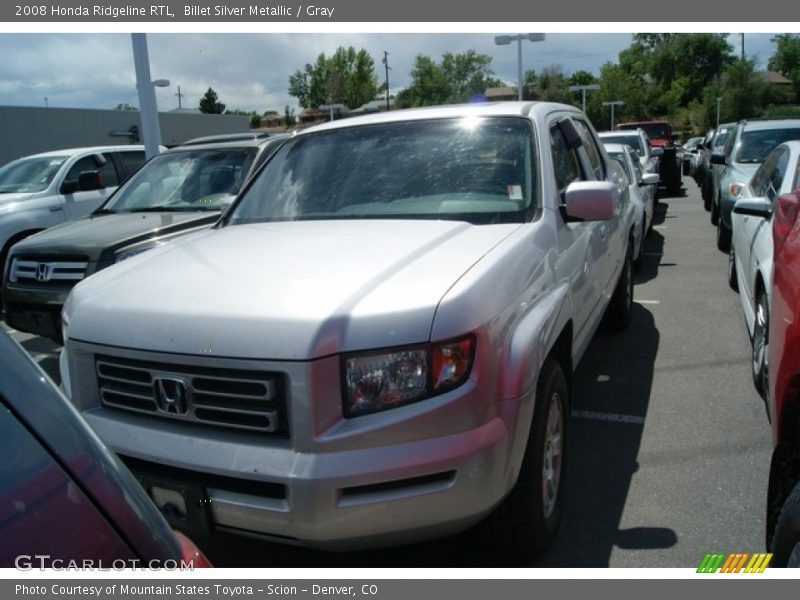 Billet Silver Metallic / Gray 2008 Honda Ridgeline RTL