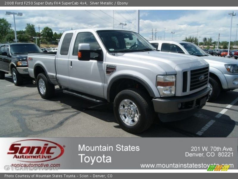 Silver Metallic / Ebony 2008 Ford F250 Super Duty FX4 SuperCab 4x4