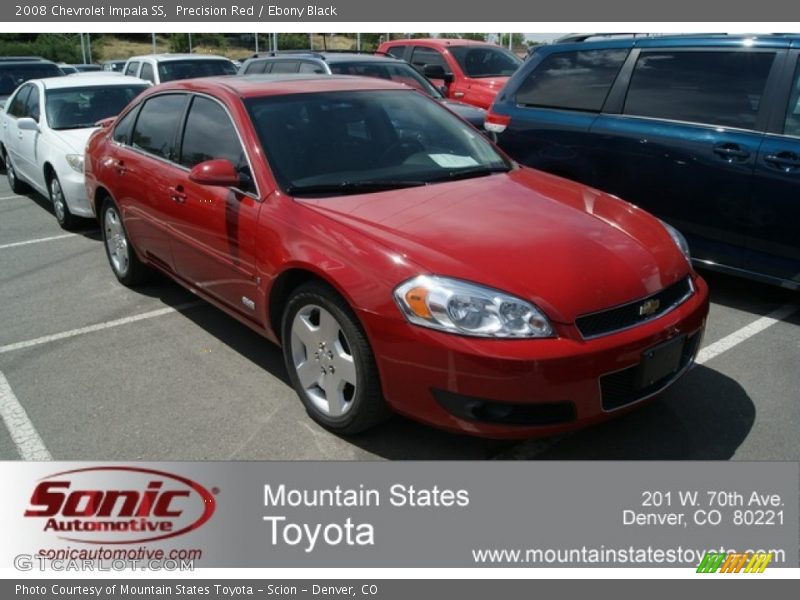 Precision Red / Ebony Black 2008 Chevrolet Impala SS