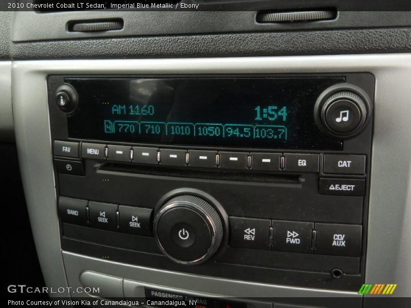 Imperial Blue Metallic / Ebony 2010 Chevrolet Cobalt LT Sedan