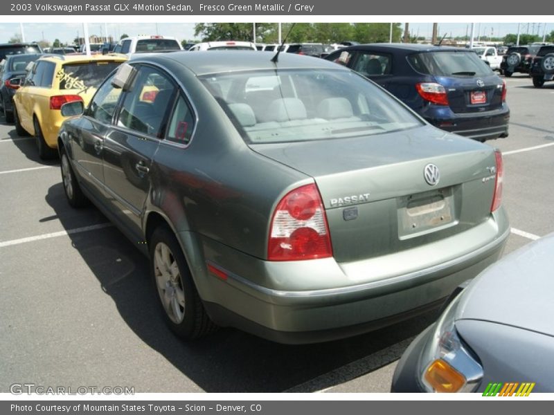 Fresco Green Metallic / Grey 2003 Volkswagen Passat GLX 4Motion Sedan