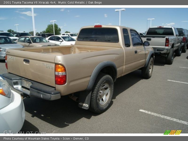 Mystic Gold Metallic / Oak Beige 2001 Toyota Tacoma V6 Xtracab 4x4