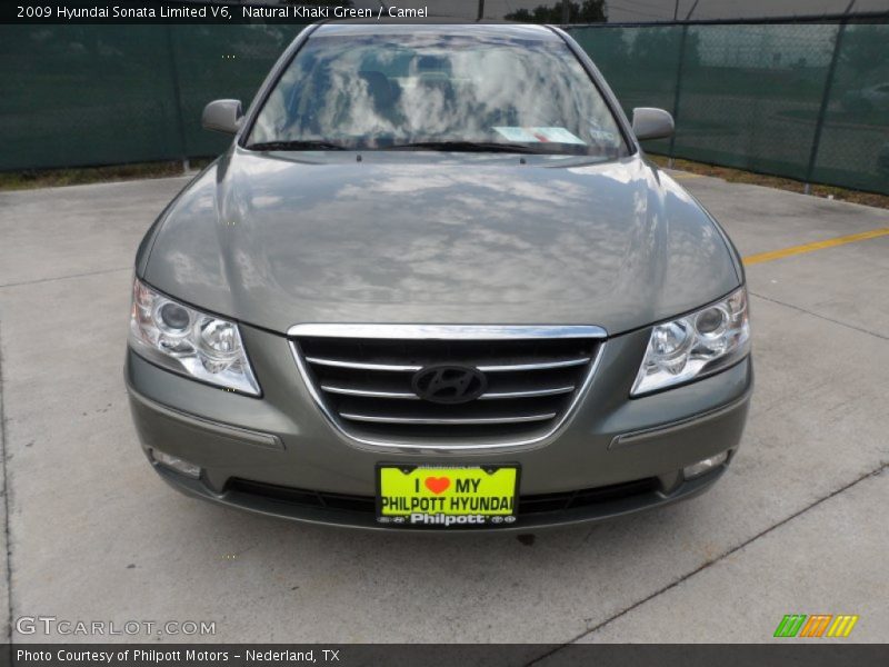 Natural Khaki Green / Camel 2009 Hyundai Sonata Limited V6