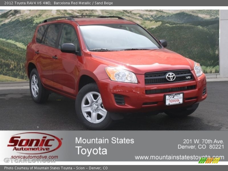Barcelona Red Metallic / Sand Beige 2012 Toyota RAV4 V6 4WD