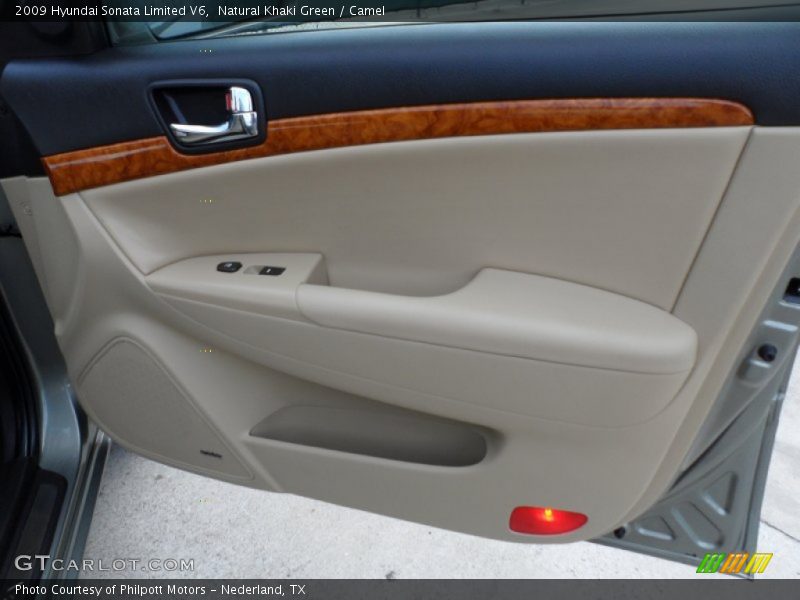 Natural Khaki Green / Camel 2009 Hyundai Sonata Limited V6