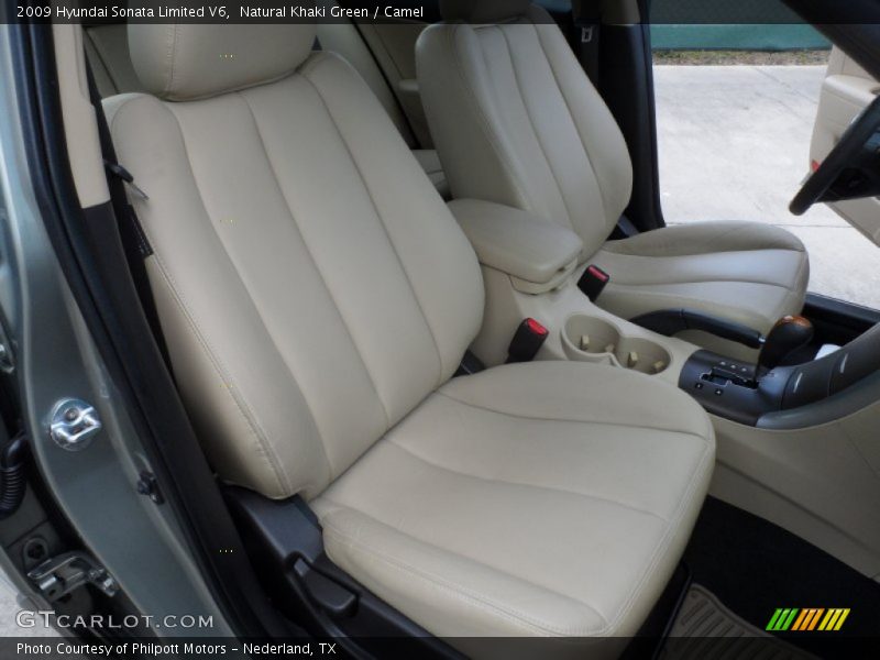 Natural Khaki Green / Camel 2009 Hyundai Sonata Limited V6
