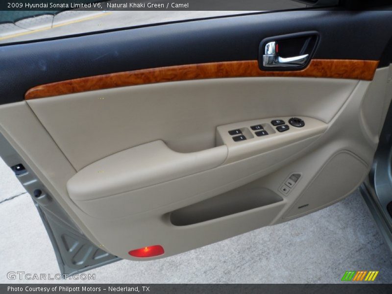 Natural Khaki Green / Camel 2009 Hyundai Sonata Limited V6