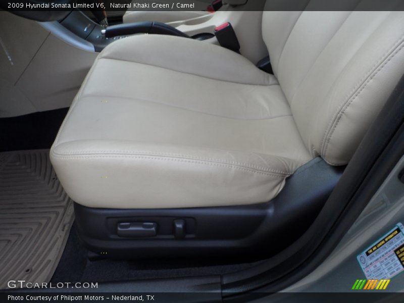 Natural Khaki Green / Camel 2009 Hyundai Sonata Limited V6