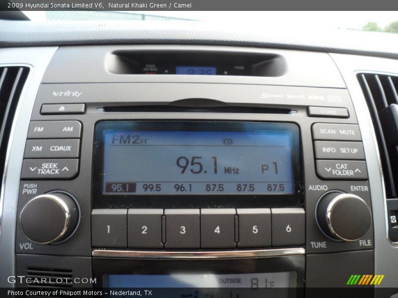 Audio System of 2009 Sonata Limited V6