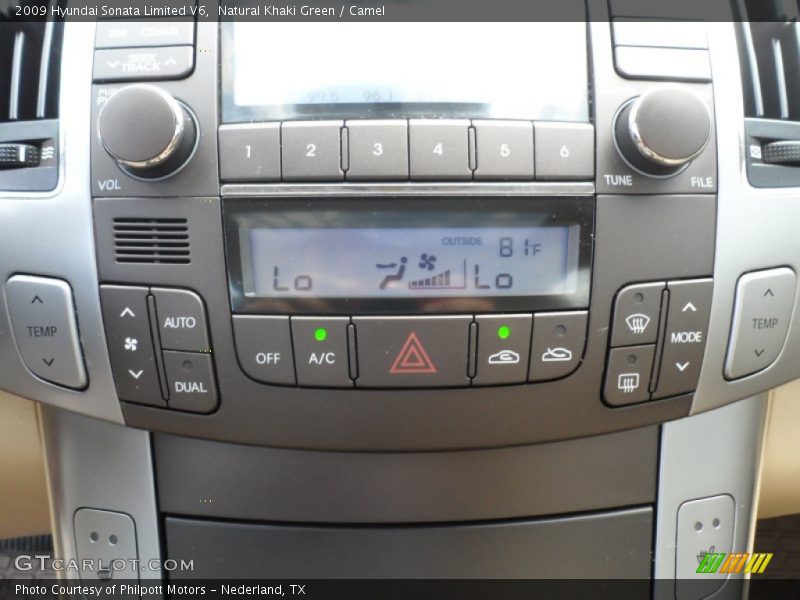 Controls of 2009 Sonata Limited V6