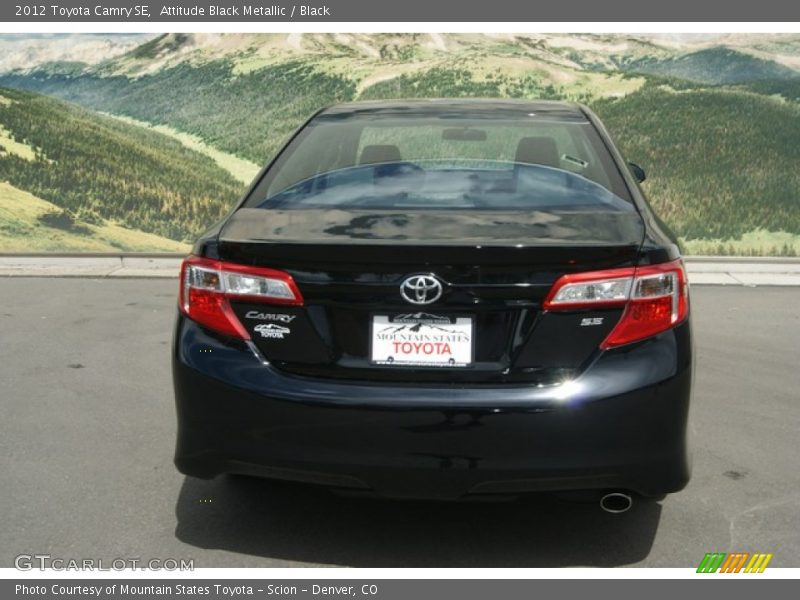 Attitude Black Metallic / Black 2012 Toyota Camry SE