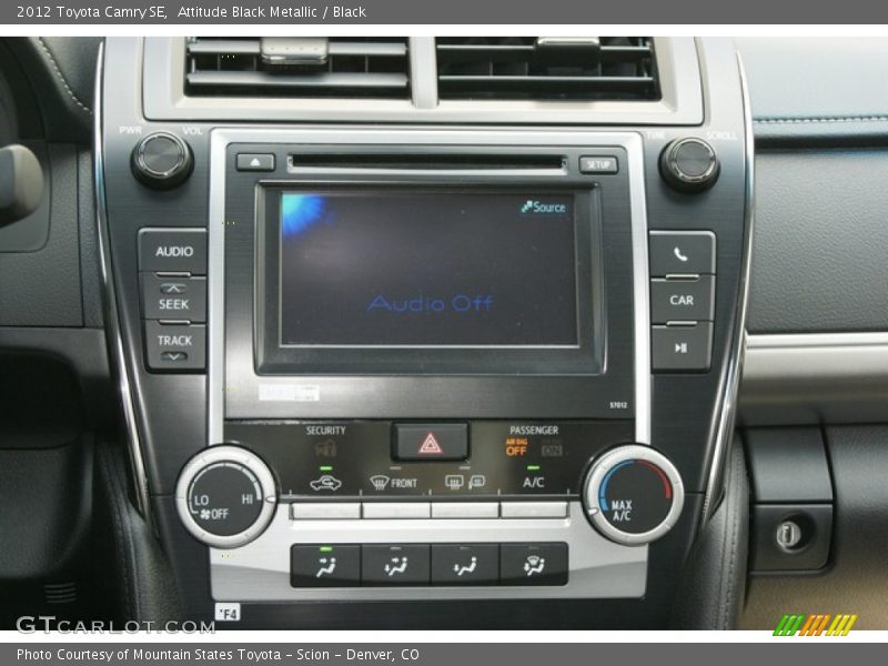 Attitude Black Metallic / Black 2012 Toyota Camry SE