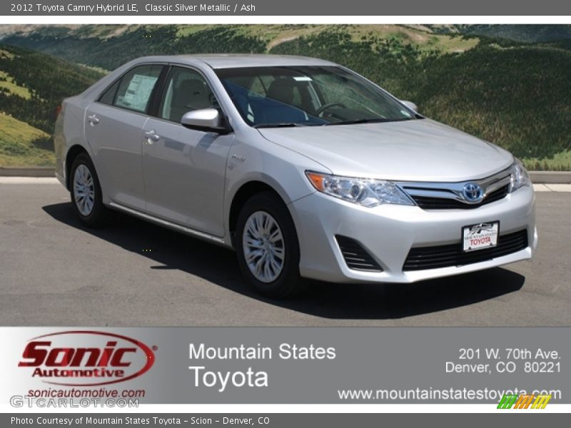 Classic Silver Metallic / Ash 2012 Toyota Camry Hybrid LE