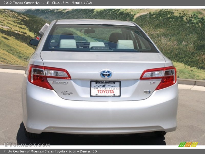 Classic Silver Metallic / Ash 2012 Toyota Camry Hybrid LE