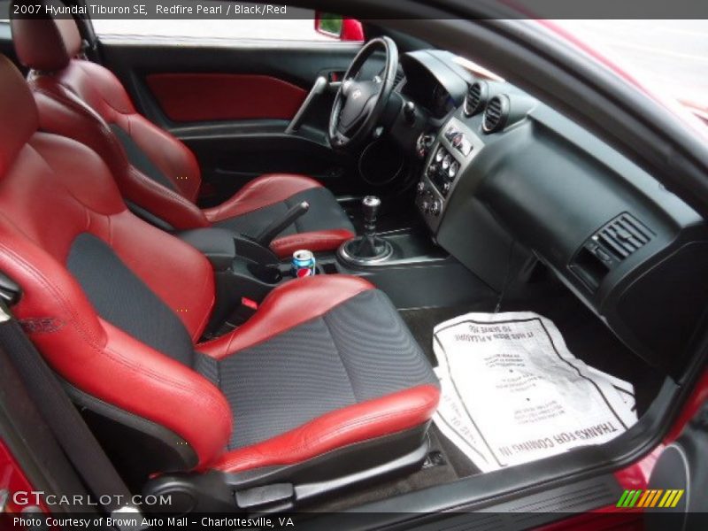  2007 Tiburon SE Black/Red Interior