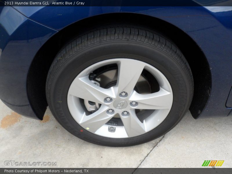 Atlantic Blue / Gray 2013 Hyundai Elantra GLS