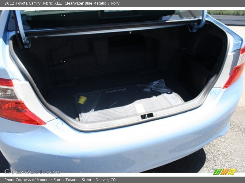 Clearwater Blue Metallic / Ivory 2012 Toyota Camry Hybrid XLE