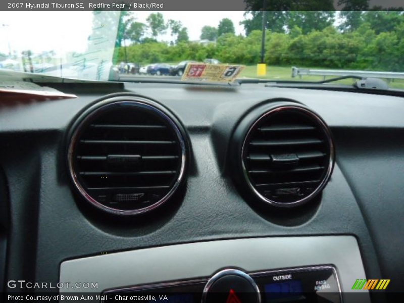 Redfire Pearl / Black/Red 2007 Hyundai Tiburon SE