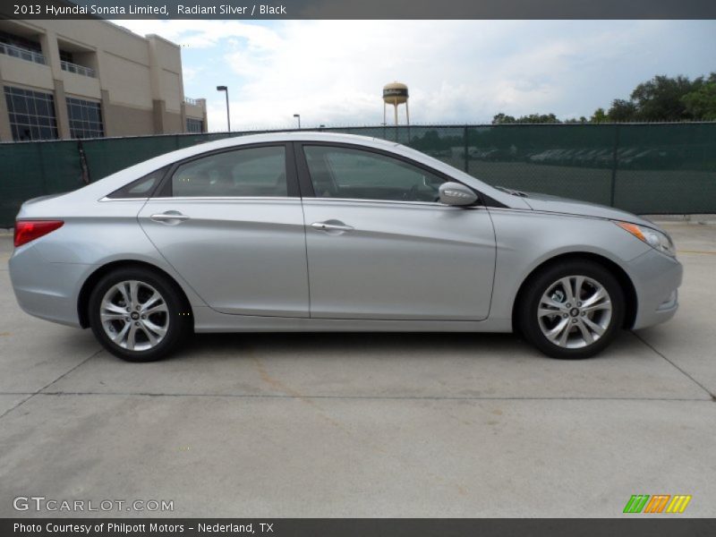 Radiant Silver / Black 2013 Hyundai Sonata Limited