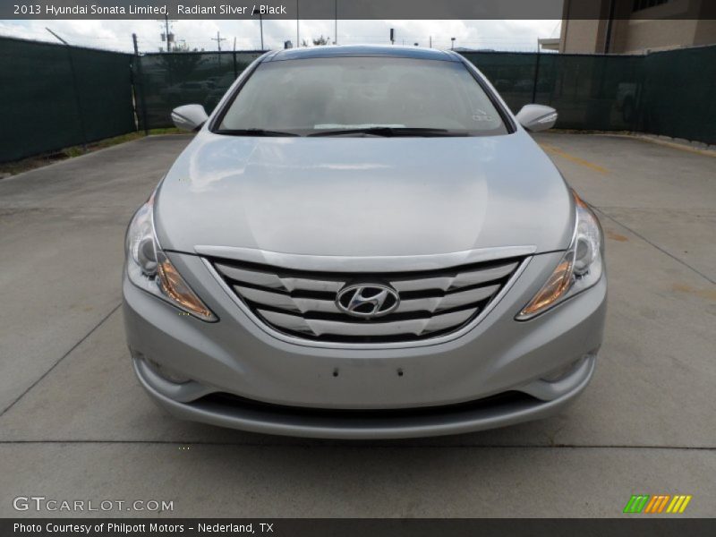 Radiant Silver / Black 2013 Hyundai Sonata Limited