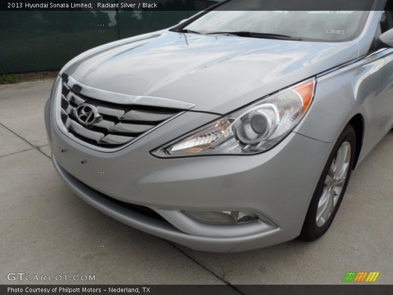 Radiant Silver / Black 2013 Hyundai Sonata Limited