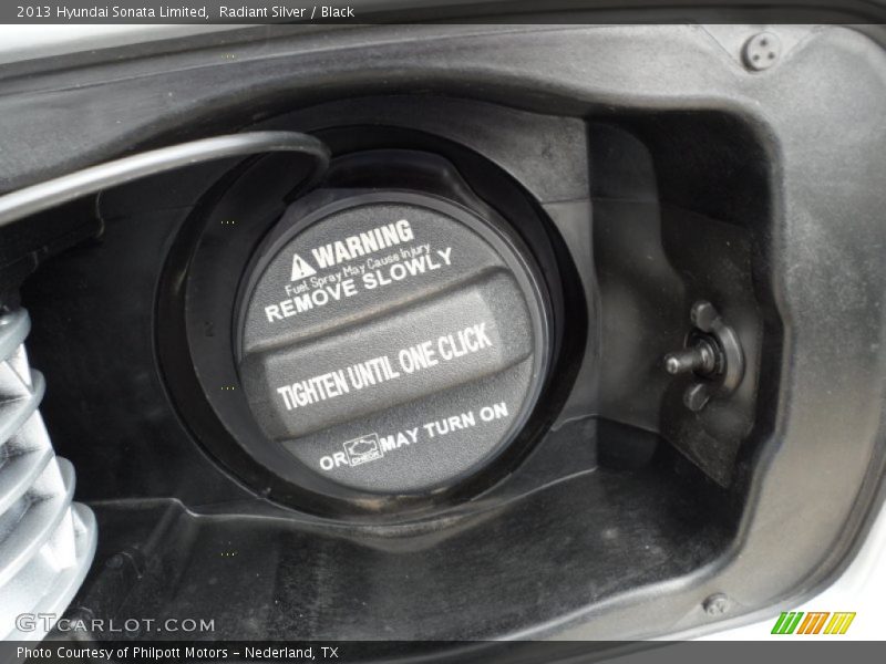 Radiant Silver / Black 2013 Hyundai Sonata Limited