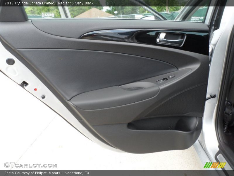 Radiant Silver / Black 2013 Hyundai Sonata Limited
