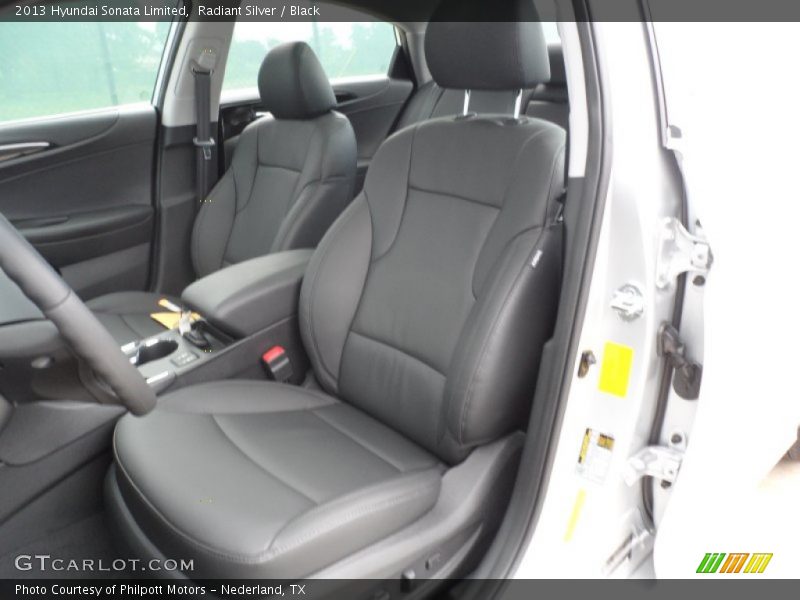 Radiant Silver / Black 2013 Hyundai Sonata Limited